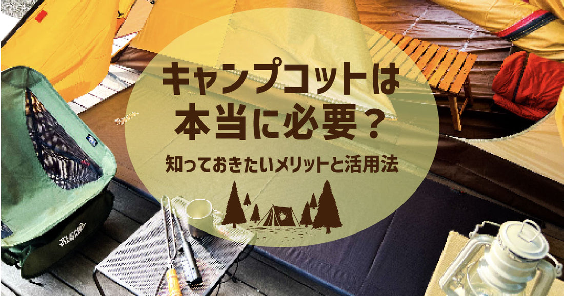 キャンプコットは本当に必要？知っておきたいメリットと活用法