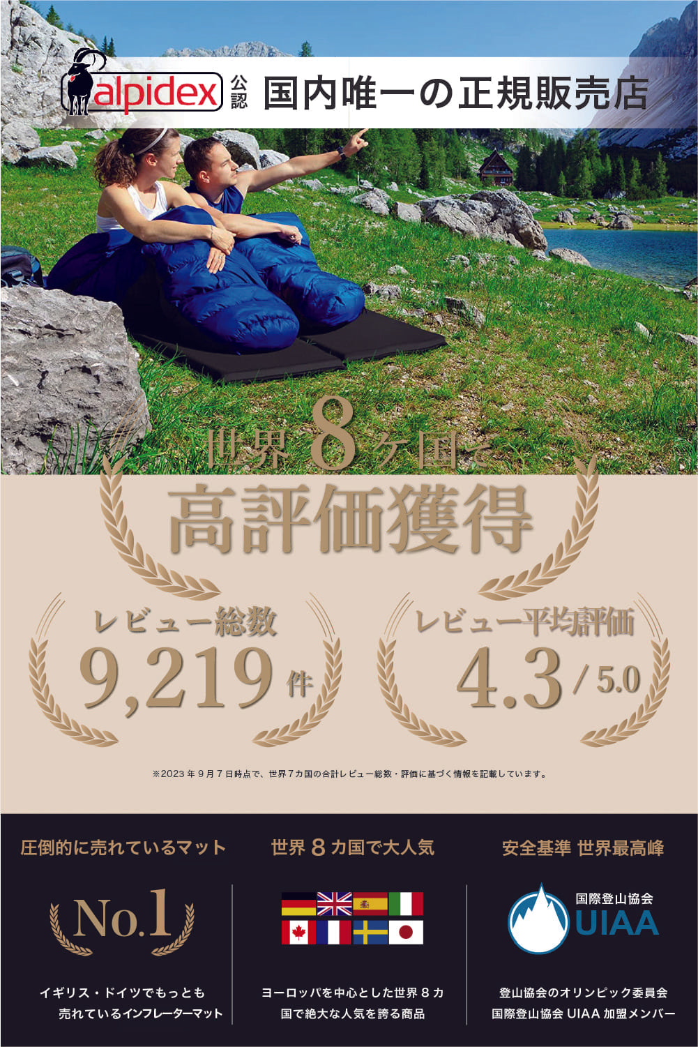 ALPIDEX Inflator mat （インフレーターマット）
